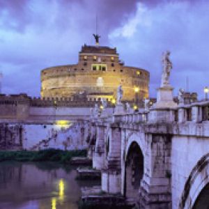 Castel-Sant Angelo-and-Bridge Rome Italy
