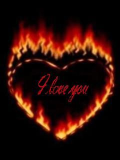 I love you in fire