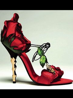 Rose Stem Heels by Mai Lamore