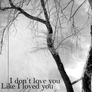 I dont love you Like I loved you ... Yesterday