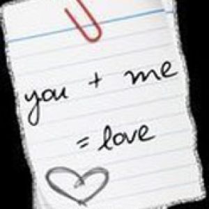 You and me = Love