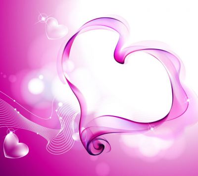 pink love hearts smoke