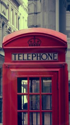 London vintage phone booth