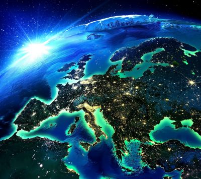 Európa az űrből